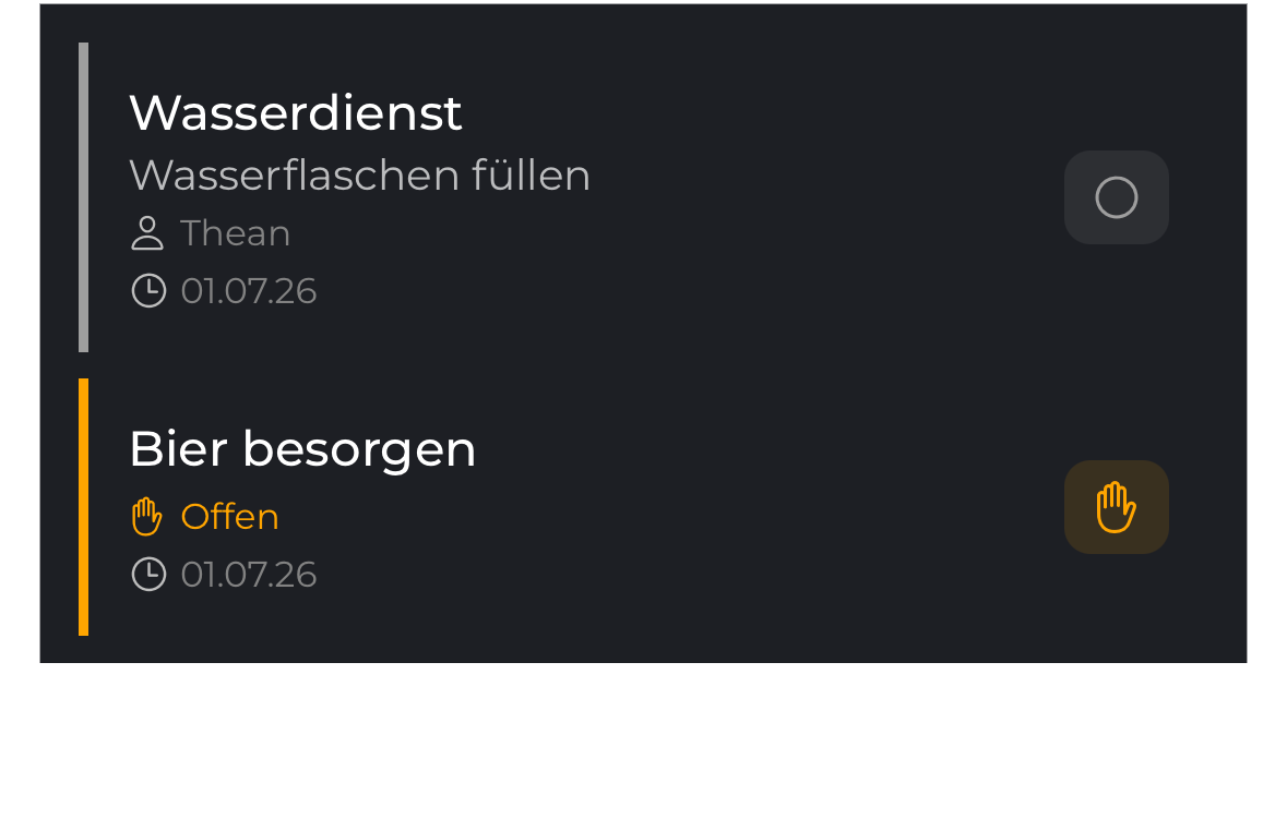 Aufgaben und Dateien direkt am Termin