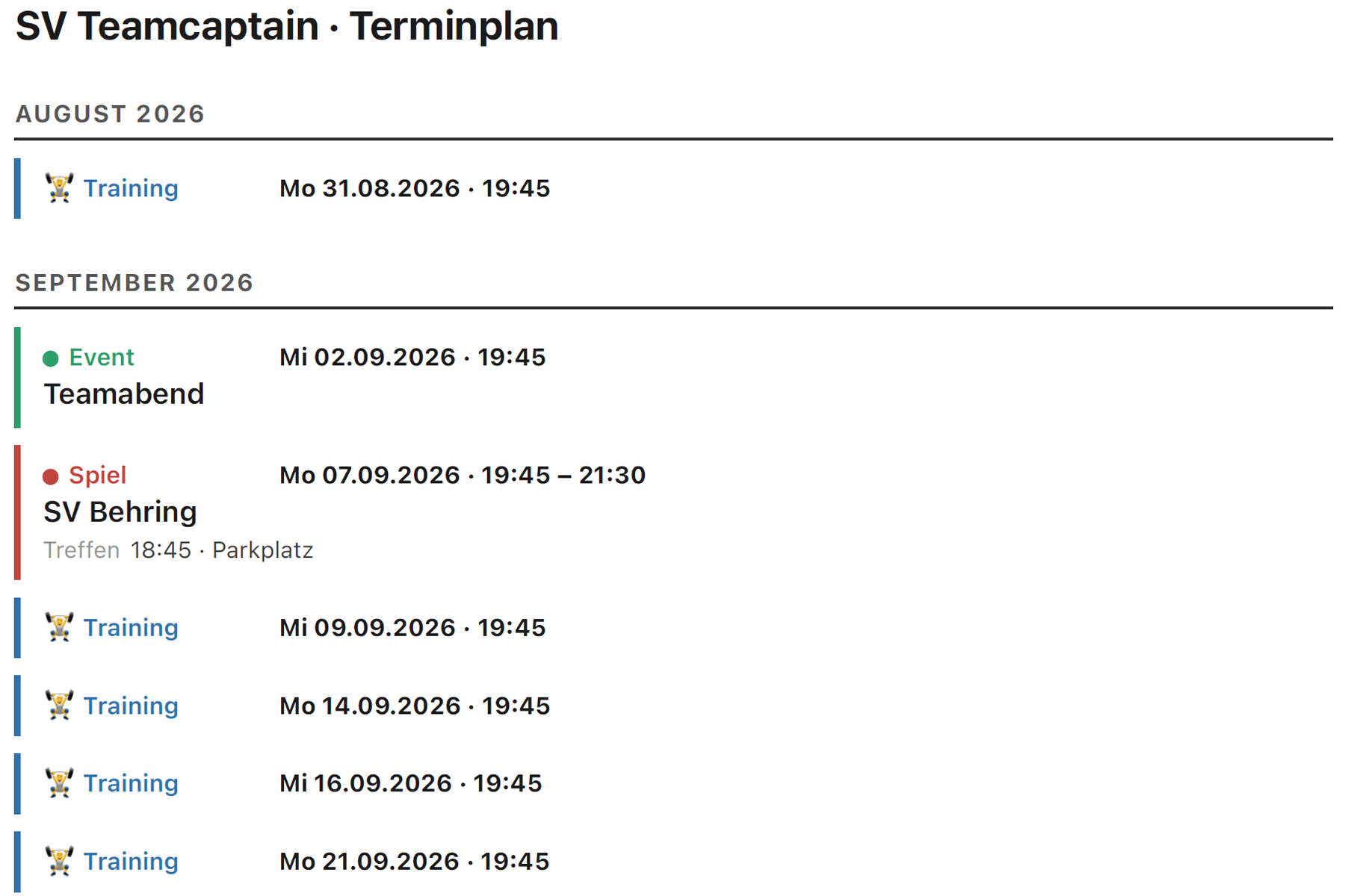 Platzhalter für den PDF-Export eines Termins